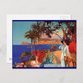 Carte Postale Vintage Antibes Côte d'Azur (Devant / Derrière)