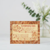 Carte postale vintage-Antique1909 Thanksgiving (Debout devant)