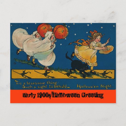 Carte postale vintage Antique Halloween (Devant)