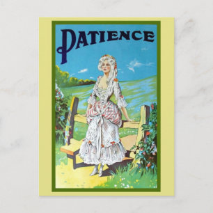 Carte Postale Vintage antique opéra musical Patience