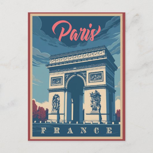 Carte postale Vintage Arc de Triomphe (Devant)