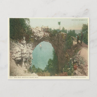 Carte Postale Vintage Arch Rock Mackinac Island Michigan