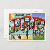 Carte postale vintage Arizona (Devant / Derrière)