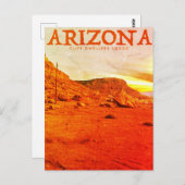 Carte Postale Vintage Arizona Vermillion Cliffs (Devant / Derrière)