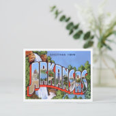 Carte postale Vintage Arkansas Big Letters (Debout devant)
