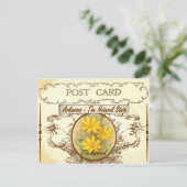Carte postale vintage Arkansas State Flower (Debout devant)
