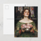 Carte Postale Vintage Art John William Waterhouse (Devant / Derrière)