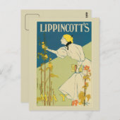 Carte Postale Vintage art Nouveau Mai (Devant / Derrière)