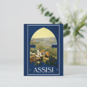 Carte postale vintage Assisi Italie (Debout devant)