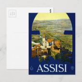 Carte Postale Vintage Assisi Italie Voyage (Devant / Derrière)