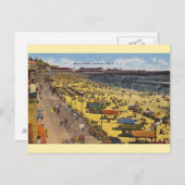 Carte postale vintage Atlantic City Beach (Devant / Derrière)