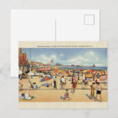 Carte Postale Vintage Atlantic City New Jersey Postcard (Devant / Derrière)