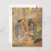 Carte Postale Vintage - Au Marché des Fées, (Devant / Derrière)