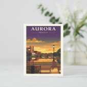 Carte Postale Vintage Aurora Illinois (Debout devant)