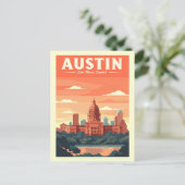 Carte Postale Vintage Austin (Debout devant)
