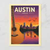 Carte Postale Vintage Austin Texas (Devant)