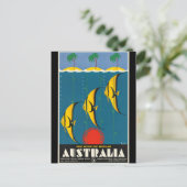 Carte Postale Vintage - Australie Travel Poster (Debout devant)