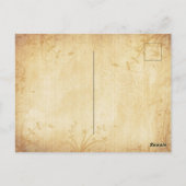 Carte Postale Vintage Automne Maple Feuilles mariage Enregistrer (Dos)