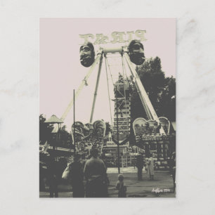 Carte Postale Vintage Autriche parc d'attractions Prater de Vien