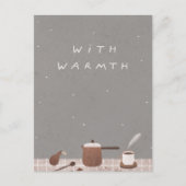 Carte postale vintage avec bénédiction chaleureuse (Devant)