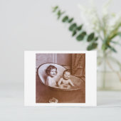 Carte Postale Vintage Baby Bath Time (Debout devant)