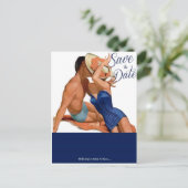 Carte postale vintage baisers années 50 pour annon (Debout devant)