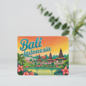 Carte Postale Vintage Bali, Indonésie (Debout devant)