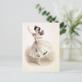 Carte Postale Vintage Ballerina (Debout devant)