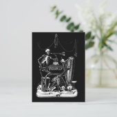 carte postale vintage bande squelette (Debout devant)