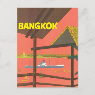 Carte Postale Vintage Bangkok Thaïlande Voyage