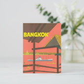 Carte Postale Vintage Bangkok Thaïlande Voyage (Debout devant)