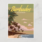 Carte Postale Vintage Barbade Caraïbes Bridgetown (Devant)