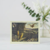 Carte postale vintage Barn Ows Art (Debout devant)