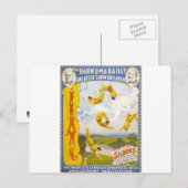 Carte Postale Vintage Barnum et Bailey Circus (Devant / Derrière)