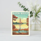 Carte Postale Vintage Baton Rouge Louisiane (Debout devant)