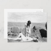 Carte postale vintage Beach (Devant / Derrière)