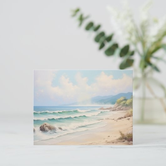 Carte postale vintage Beach (Debout devant)