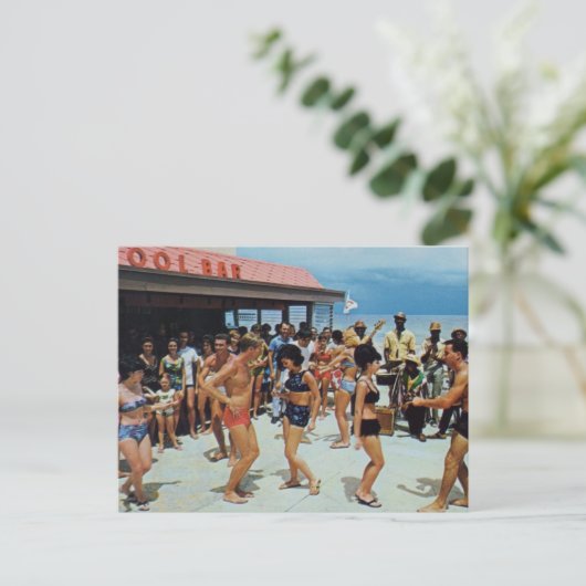 Carte Postale Vintage Beach Party (Debout devant)