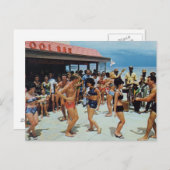 Carte Postale Vintage Beach Party (Devant / Derrière)