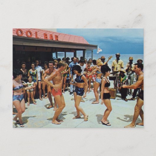 Carte Postale Vintage Beach Party (Devant)