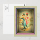 Carte postale vintage Beach Sisters (Devant / Derrière)
