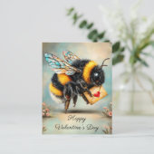 Carte Postale Vintage Bee Love Messenger (Debout devant)
