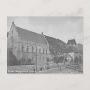 Carte postale vintage Bergen Haakonshallen