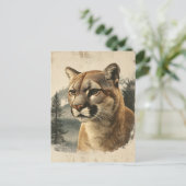 Carte Postale Vintage Berglöwe (Debout devant)