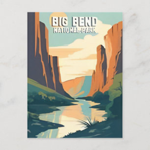 Carte Postale Vintage Big Bend National Park Texas Chihuahuan