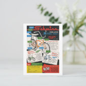Carte Postale Vintage Bike Ad (Debout devant)