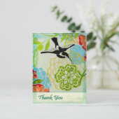 Carte Postale Vintage Bird Merci (Debout devant)