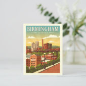 Carte Postale Vintage Birmingham, Alabama (Debout devant)