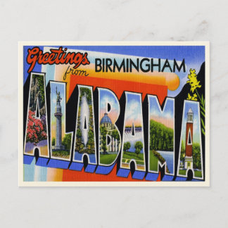 Carte Postale Vintage Birmingham Alabama