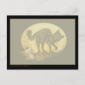 Carte postale vintage Black Cat (Dos)